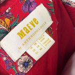 Anthropologie  Maeve Rosalia Red Floral Wrap Dress size 14 Photo 9