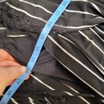 Bobeau Jersey B&W Striped Lace Peekaboo Stripes Maxi Skirt sz S Photo 2