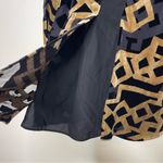 Etro Deco Silk Velvet Devore Top in Gold and Black sz 38 US 2 Photo 8