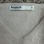 House Of CB London Crop Cardigan Bandeau Set Cream S Fluffy Feminine Romantic Photo 9