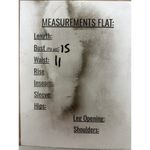 Monteau  Women Gray White Striped Jumpsuit Belt Pockets Cotton Blend Size Small Photo 4