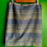 The Limited CLEARANCE!  Pencil‎ Skirt Size 6 Blue & Silver Threads EUC! Photo 0
