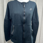 Nike ‎ Full Zip Jacket Women's Black Athletic Warm Up Athleisure Photo 0