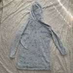Harry Potter Cozy Fleece Hoodie Baby Blue Hogwarts Letter Owl Details Size Large Photo 5