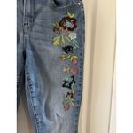 Seven7  Vancouver Mid Rise Skinny Jeans 12‎ Floral Embroidery Photo 5