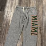 College Corner University of Miami Gray League Sweatpants Small Photo 2