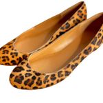 J.Crew  cat hair animal print women’s small heel shoes, ballet 6 1/2 Photo 4