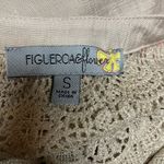 Cream Ruffled 3/4 Sleeve Bib Collar Blouse Tan Photo 5