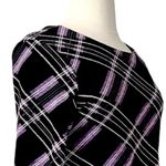 Ronni Nicole  Ruffle Sleeve Shift Dress Purple Plum Plaid Women's Size XL Photo 5