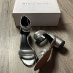 Rebecca Minkoff Ortenne Silver Leather Ankle Strap Sandal Photo 3