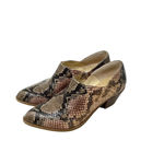 Katy Perry The Hope Brown Snakeskin Print Ankle Bootie Shootie Size US 5.5 Photo 2