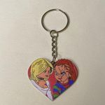 Hot Topic Handmade Chucky And Tiffany Keychain Photo 1