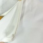 ZARA White Round Neck Short Crepe Ruffle Sleeve Blouse S Photo 5