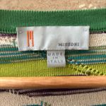 Missoni  90s Multicolor Funky Wavy Knitted Front Tie Cardigan Sweater Size 6 Photo 3