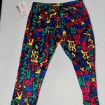 LuLaRoe NWT Jade Abstract Athletic Capri Leggings Photo 1