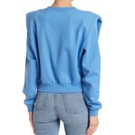 Buffalo David Bitton NWT  Indiana Padded Shoulder Sweatshirt In Forever Blue Photo 2