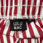 Lulu Mac Red and White Striped Women's Shorts Size XL Photo 4