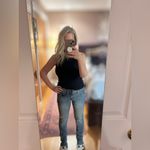 American Eagle  jeans distressed skinny stretch low rise med wash Photo 4