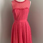 Anthropologie Hitherto  Brand Pink Floral Lace Dress Photo 0