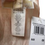 Michael Kors Powder Blush Logo Monogram Square Scarf Wrap Pink Beige OS NWT Photo 4