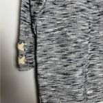 Talbots  Blue Gray White Metallic Tweed Marled Long Sleeve Top Photo 6