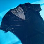 Warehouse Women’s Black Velour Velvet V Photo 1