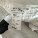 Anthropologie  Paige Laurel Canyon High Rise Flare Jean Crisp White Size 22W NEW Photo 12