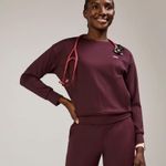 FIGS Cornelia FORMx Crewneck Scrub Top in Burgundy, Size XXS Photo 0