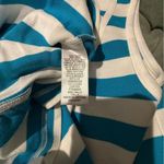 Juicy Couture Y2K Original Angel Pique Striped Dress - Sz M - Teal and White Photo 4
