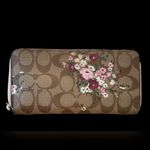 Coach  F29931 Brown Floral Women's Wallet NWOT Photo 10