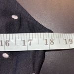 Loft  Women's Polka Dot Belted Romper Sleeveless V Neck Jumpsuit Shorts Black Pet Photo 6