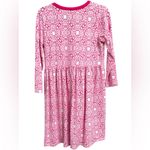 Duffield Lane Women’s Glenda Dress Raspberry‎ Medallion 3/4 Sleeve Size Small Pink Photo 2