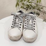 Circus by Sam Edelman  White Tennis Sneaker with Crystals Size 6 Preowned Photo 1