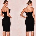 House Of CB  Bianca Feather Dress Photo 3