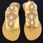 Trina Turk ππ Thong Sandals w/ Shells & Beads Photo 1