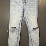 Wild Fable Jeans Womens 8 Light Wash Highest Rise Skinny Distressed Ripped Blue Photo 0