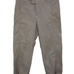 Columbia Womens  FL8043 Gray Khaki Beige Cotton Nylon Elastane Capri Pants Size 8 Photo 0