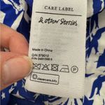 & Other Stories & Other Stories Blue White Nautical Print Ruffled Crop Top Womens 6 Beachy Vaca Photo 7