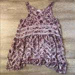 Free People  Intimately Floral Trapeze Tunic Tank Top Size Large Photo 0