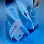 Vince NWT  Crinkled Satin Bias Cut Satin Maxi Dress size Medium light blue Photo 13