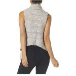 Bryn Walker Silver Jean Wool Blend Cardigan Vest Chunky Knit Womens Medium Heather Gray Photo 1