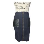 Club Monaco  SZ 0 Nadine Pencil black zipper front skirt Photo 1