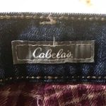 Cabela's  Flannel Lined  Purple Plaid Jeans Women’s Size 12 R Photo 6