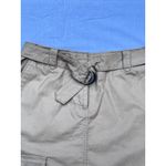 Talbots New Womens Petite Skirt Size 10 Beige Cargo Belt Cotton Blend Photo 3