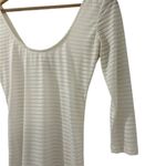 Forever 21 F21 White Long Sleeve Ribbed BODYCON mini dress, Size Small Women’s Photo 1