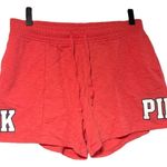 PINK - Victoria's Secret PINK VS Cotton Drawstring Short Size Small Bright Coral Photo 0