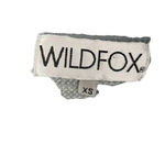 Wildfox Star Print Thermal Henley Long Sleeve Top Gray Size XS Photo 5