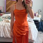 Amazon Orange Prom Dress Photo 1