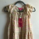 Betsey Johnson  Dress Golden Cream Tiered Textured Maxi Dress Sz M NWT Boho Chic Photo 9