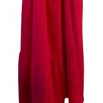 Women's Hot Pink Sleeveless Tiered Midi Dress Summer Casual Size undefined Photo 2